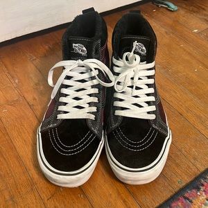 Fleece line high top vans